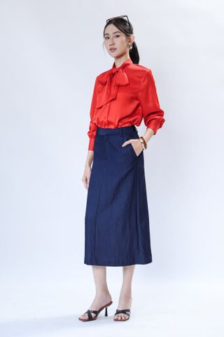 Áo sơ mi lụa dài tay 10609443