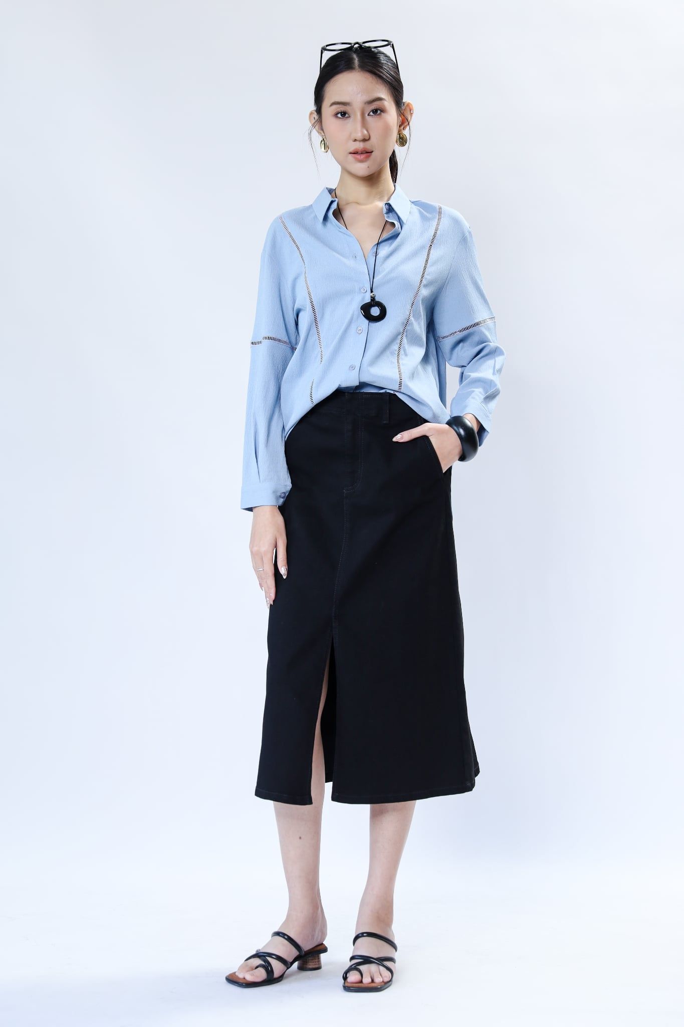 Sơ mi form dài 10607337