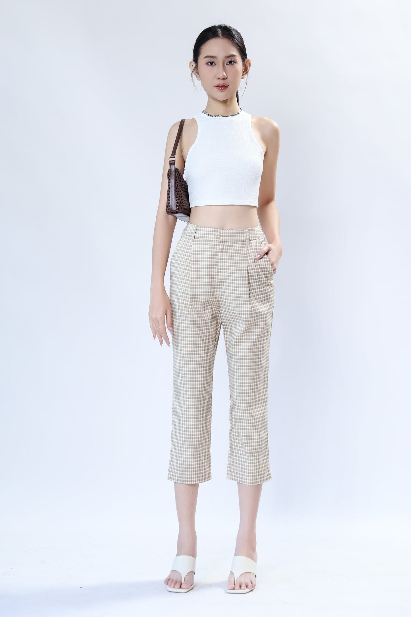 Áo thun ba lỗ Thun nhún thời trang 10107359