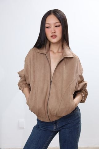 Áo khoác Bomber da lộn J-P Fashion 10712252