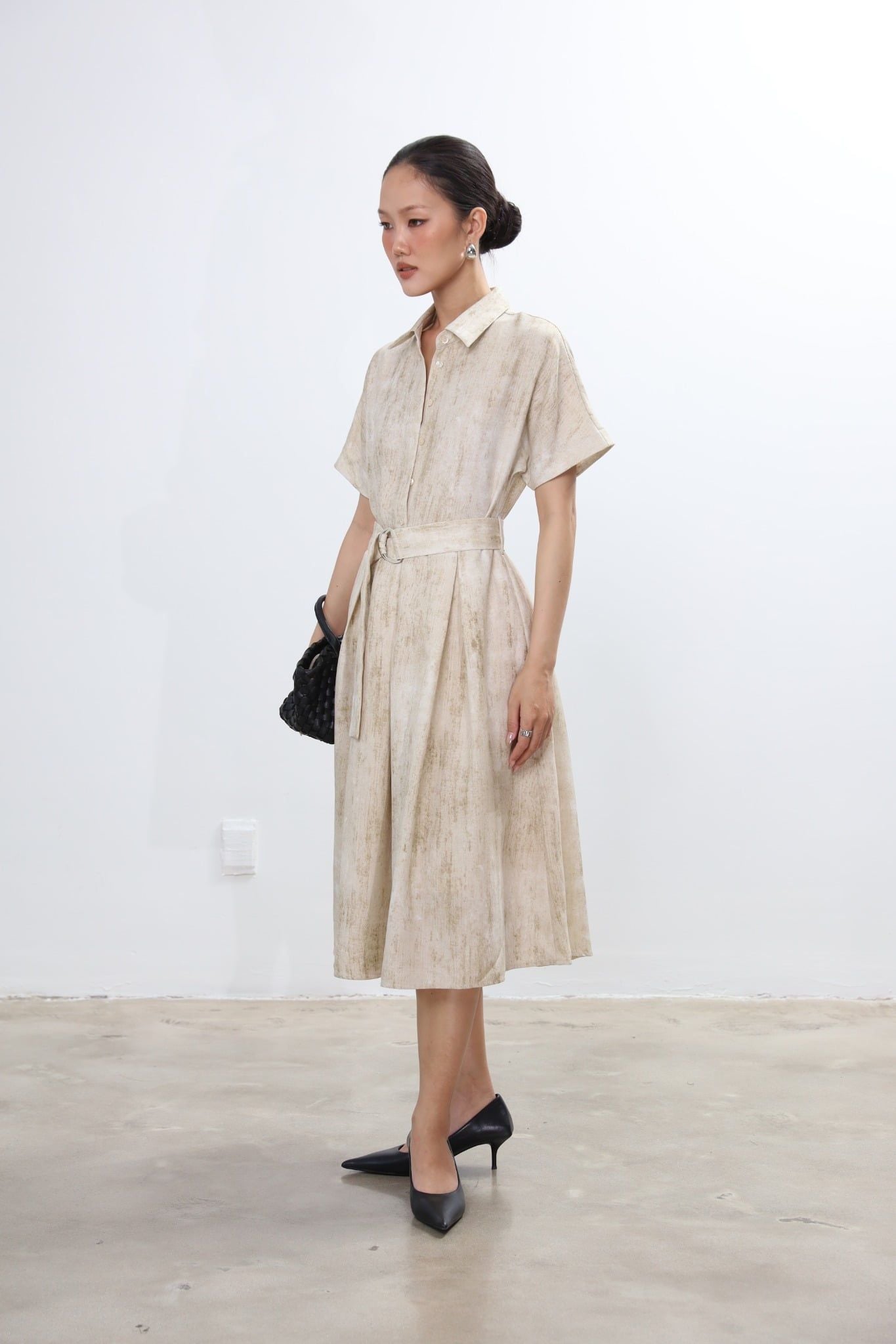 Đầm Somi Linen Tay Ngắn 11012251