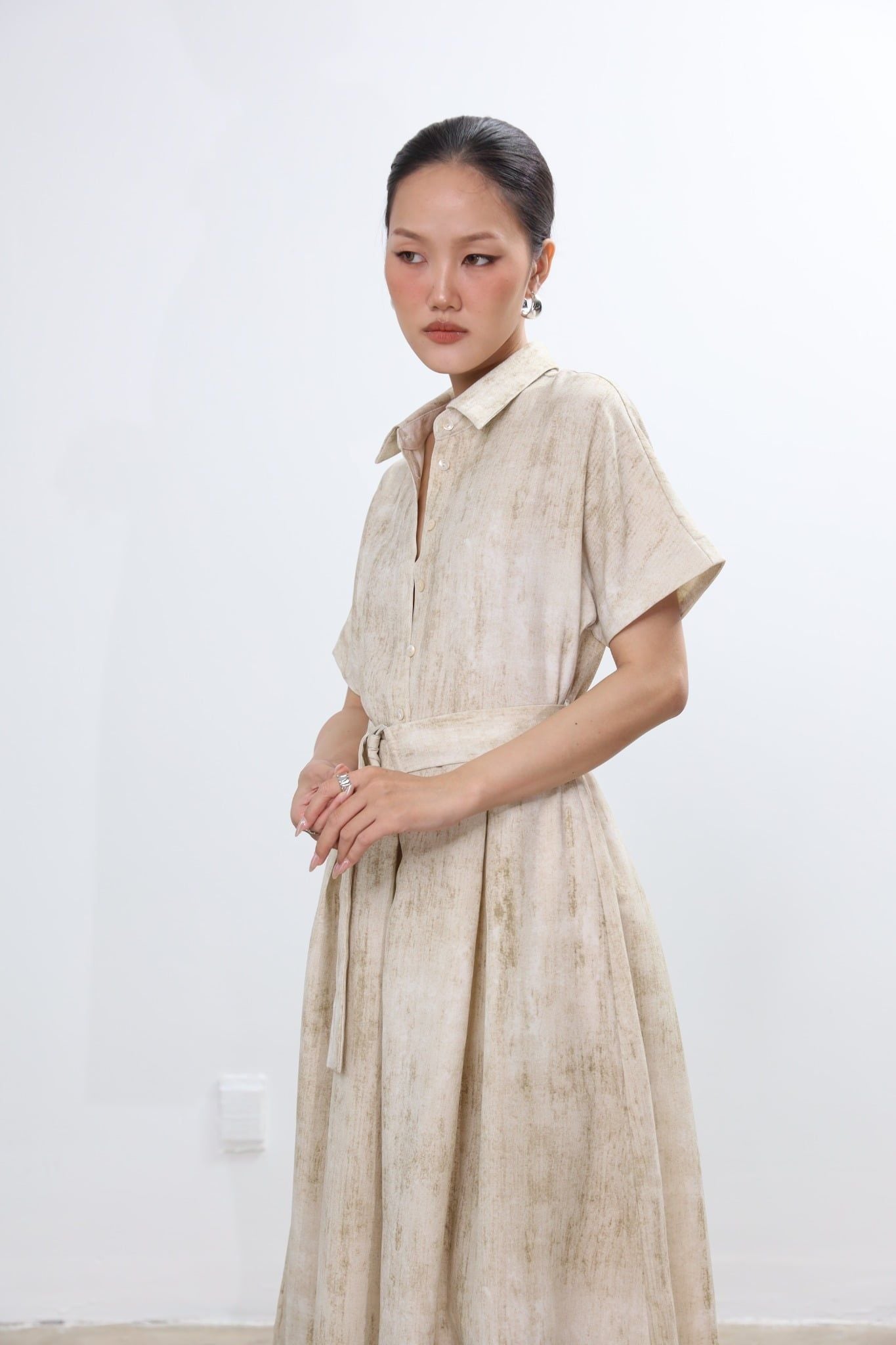 Đầm Somi Linen Tay Ngắn 11012251