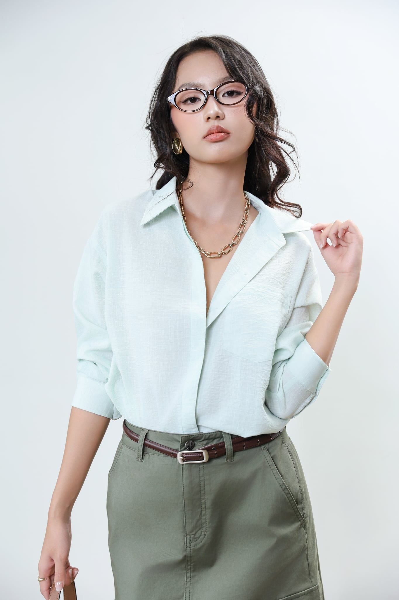 Áo sơ mi form rộng DT 10612446