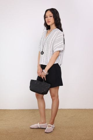 Áo Kiểu Cổ V Linen NT J-P Fashion 10612206