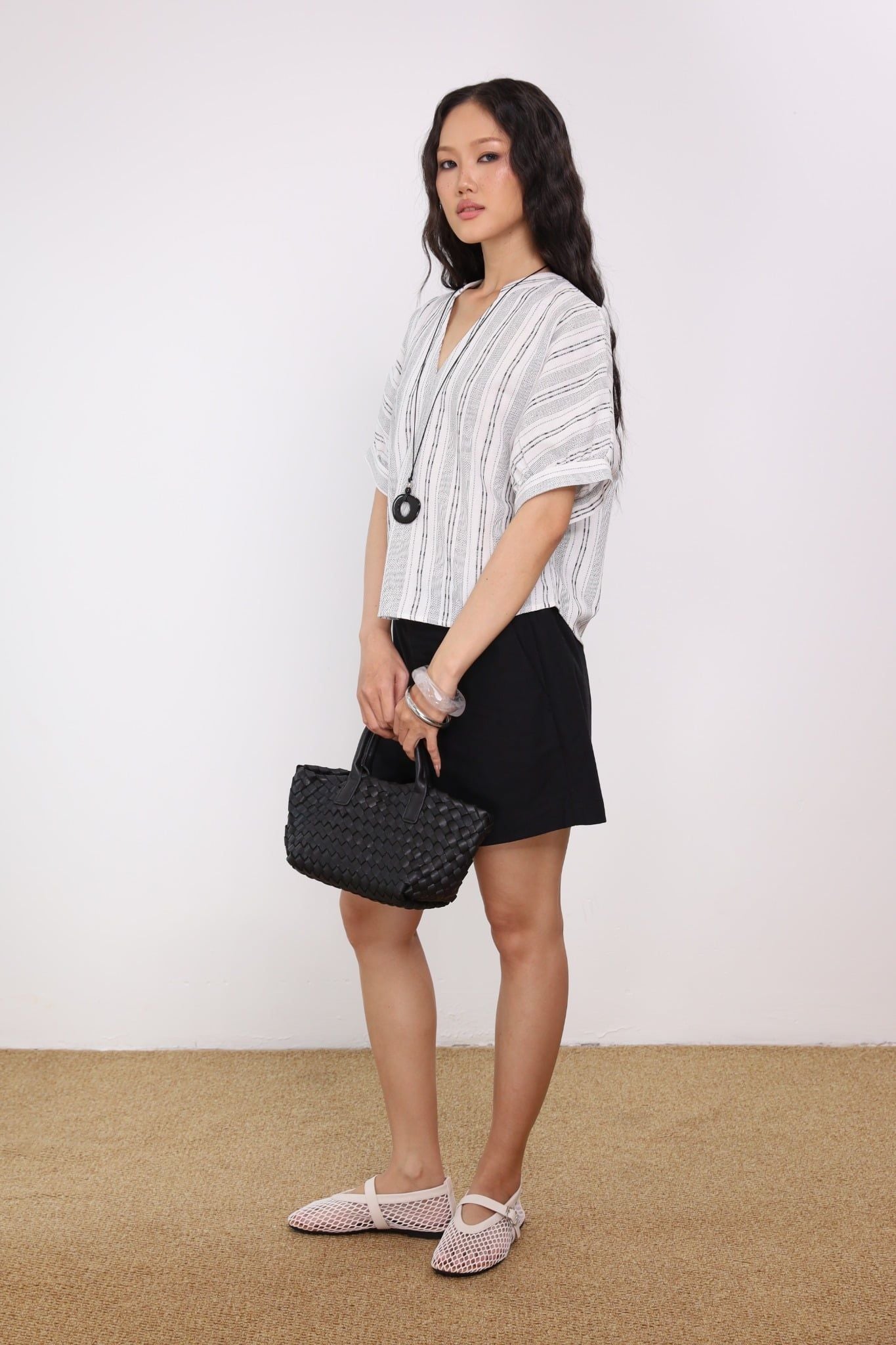 Áo Kiểu Cổ V Linen NT J-P Fashion 10612206