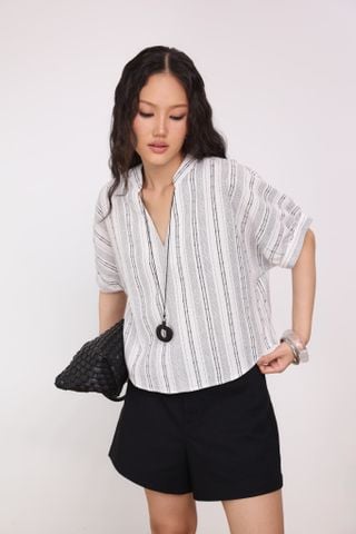 Áo Kiểu Cổ V Linen NT J-P Fashion 10612206