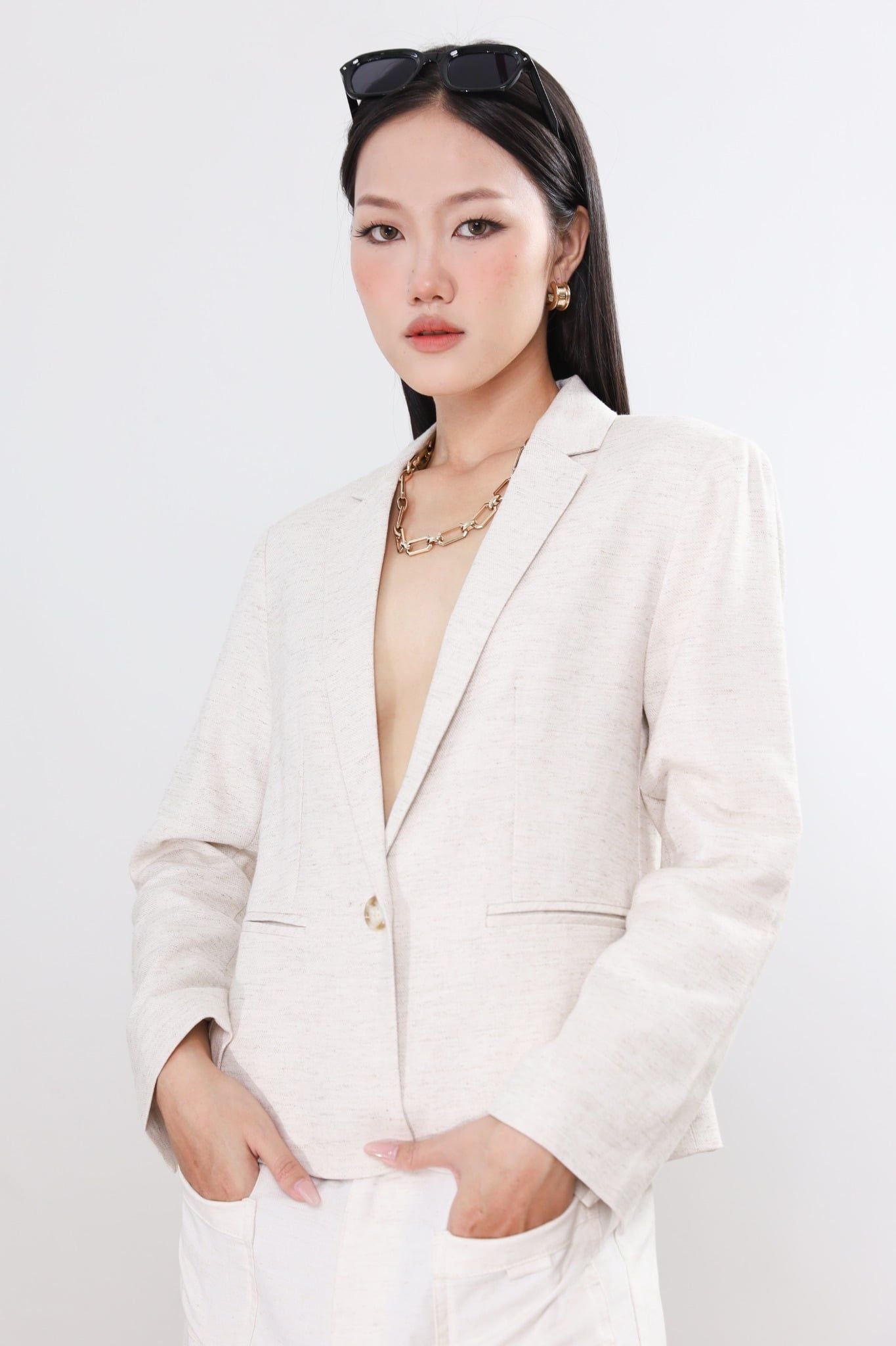 Áo Khoác Vest Linen DT J-P Fashion 11512289