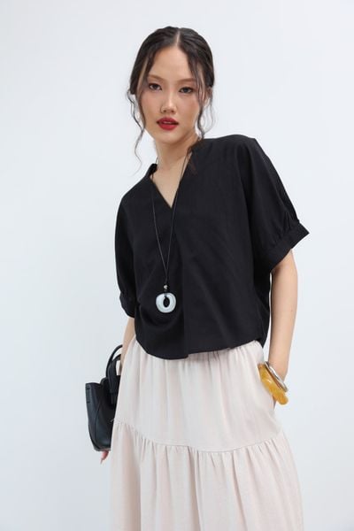 Áo Kiểu Cổ V Linen NT J-P Fashion 10612206