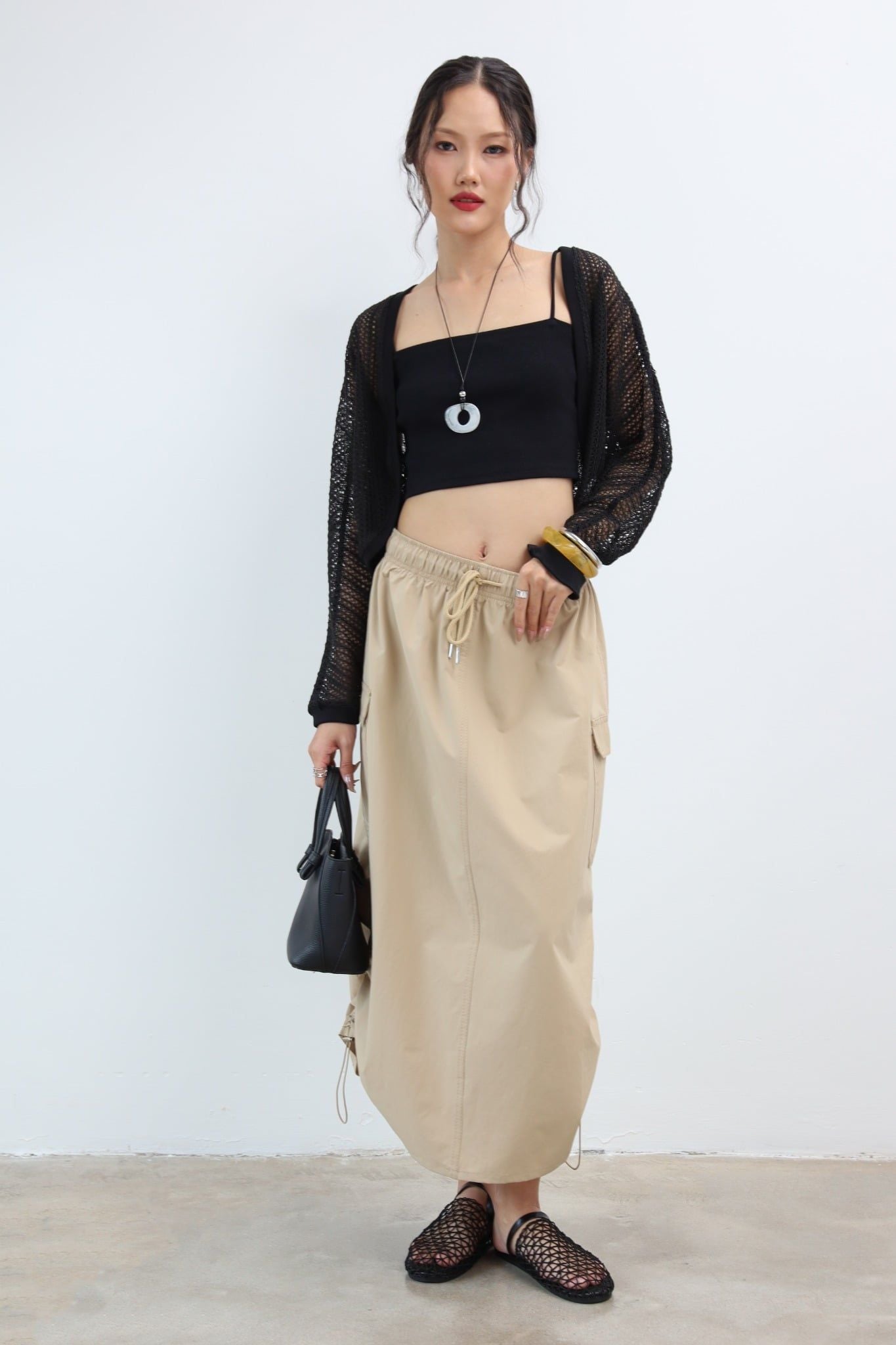 Chân Váy Dài Túi Hộp 17012218