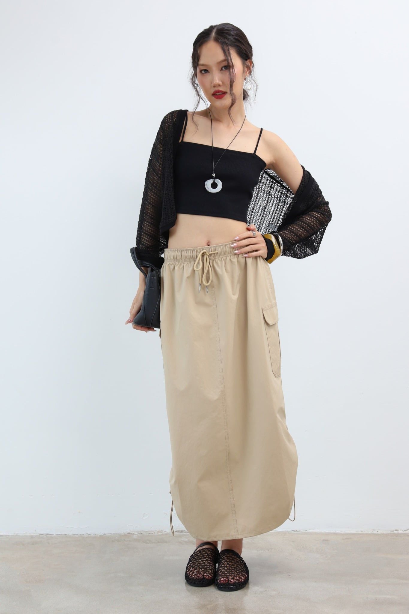 Chân Váy Dài Túi Hộp 17012218