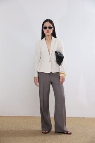 Quần ống suông chất Linen 19012302