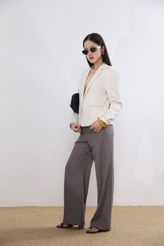 Quần ống suông chất Linen 19012302