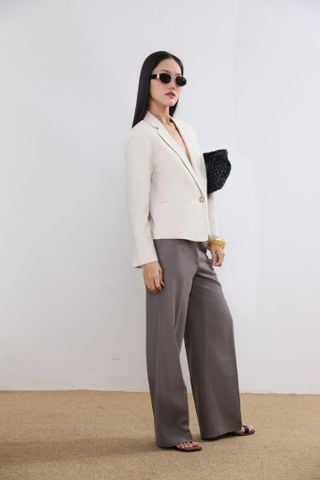Quần ống suông chất Linen 19012302
