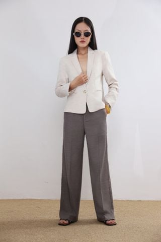 Quần ống suông chất Linen 19012302