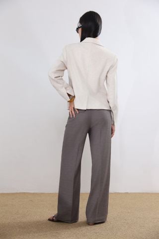 Quần ống suông chất Linen 19012302