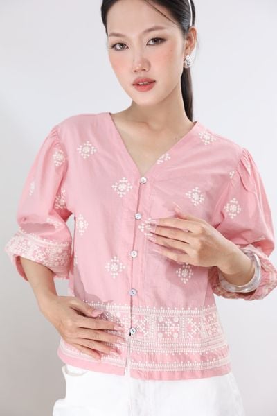 COLOR_HỒNG HỌA TIẾT TRẮNG