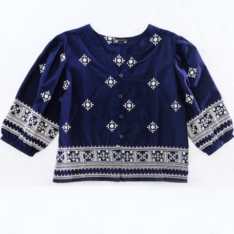 Áo Sơ Mi Linen Tay Lở Cổ V 10612300