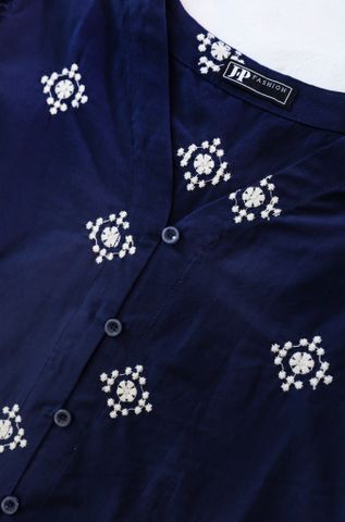 Áo Sơ Mi Linen Tay Lở Cổ V 10612300