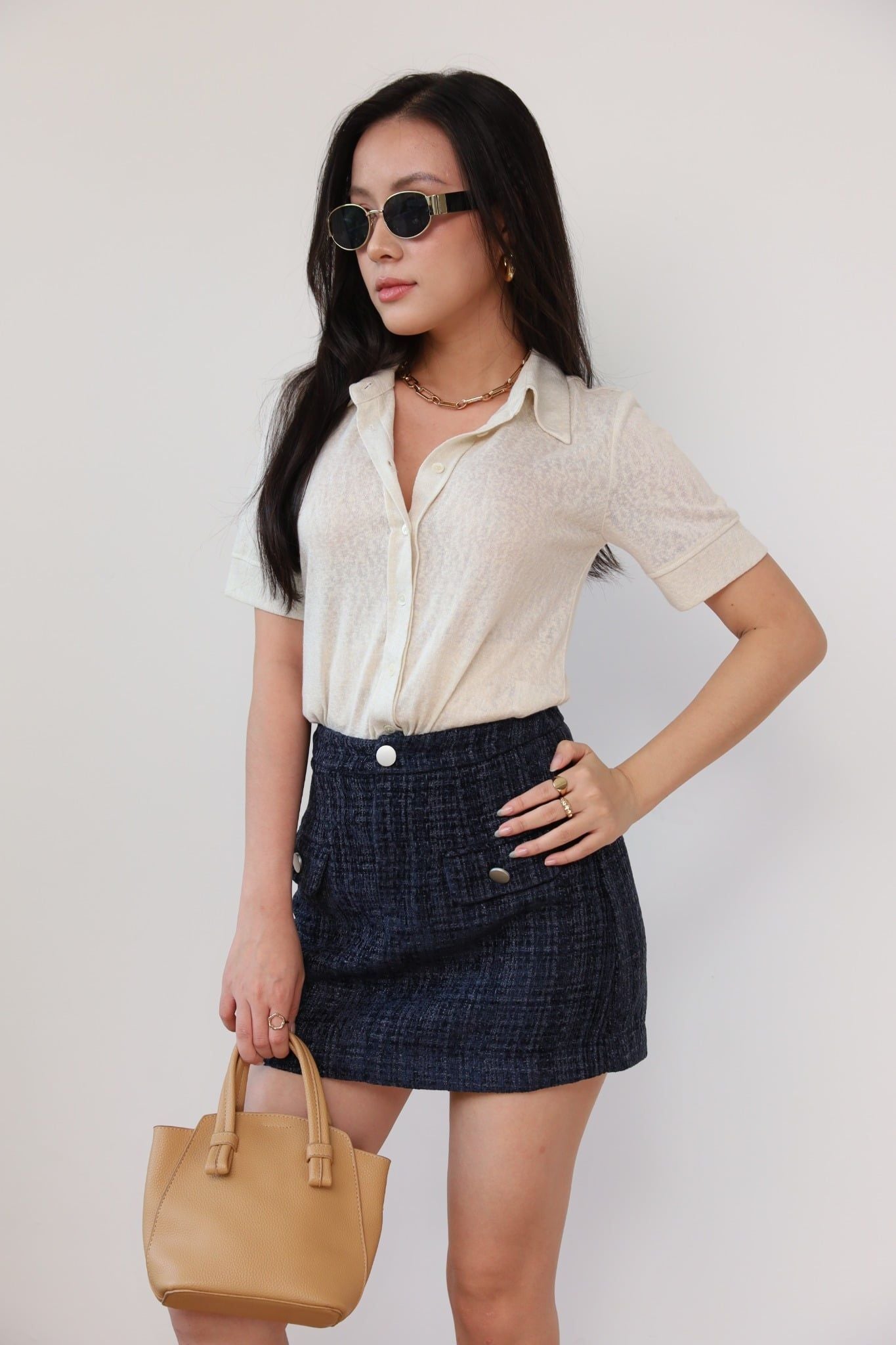 Chân Váy Tweed Ngắn 17012210