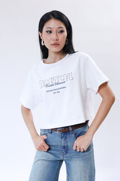 Áo thun chữ croptop NT 10212406