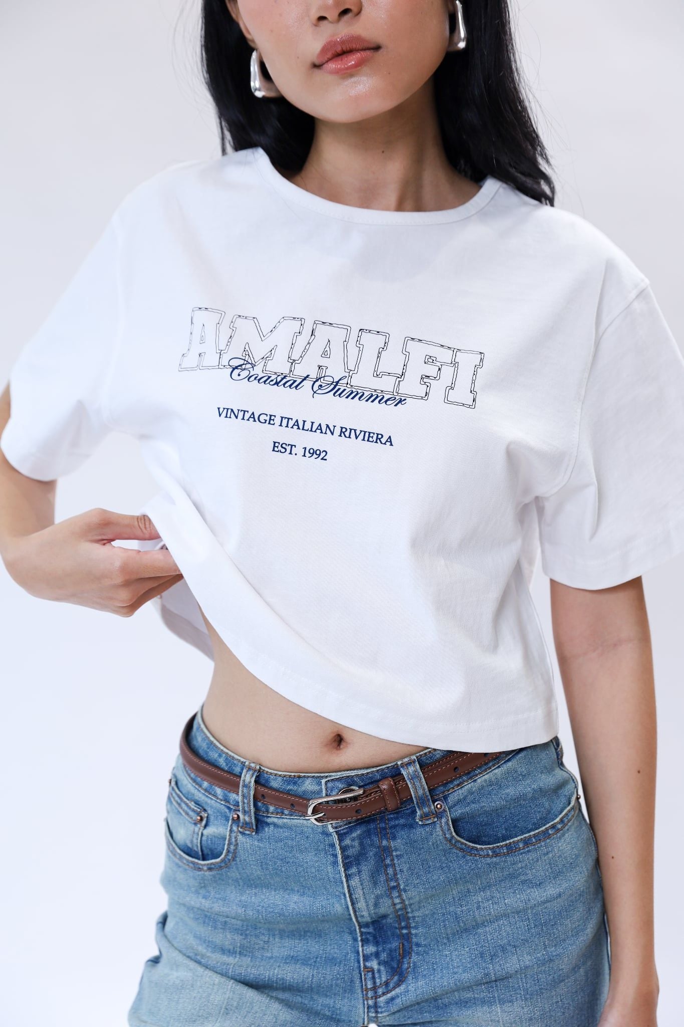 Áo thun chữ croptop NT 10212406