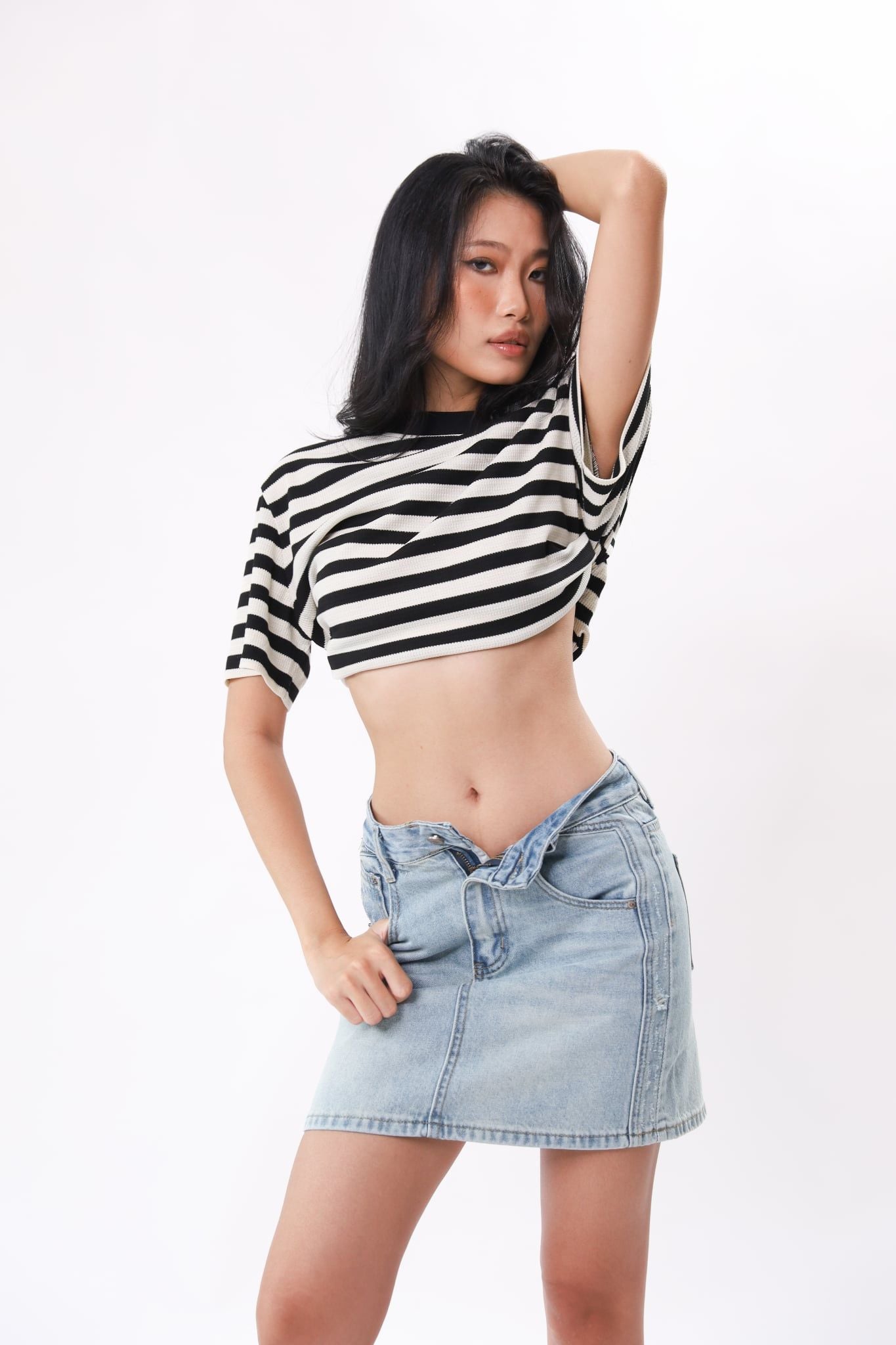 Chân váy jean ngắn 17012329