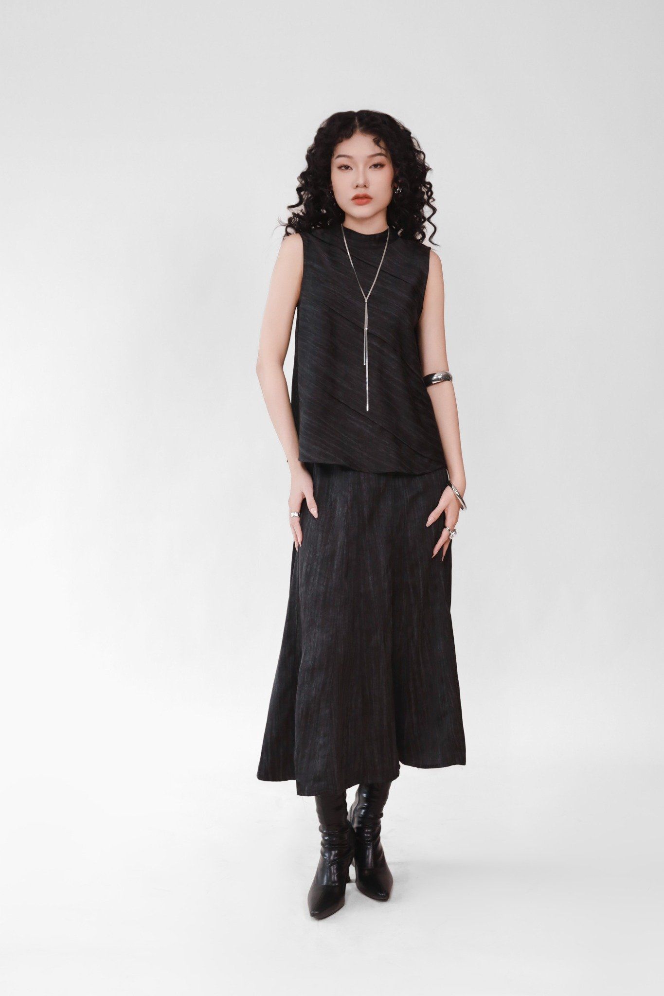 Chân Váy Lụa Xòe 17012071