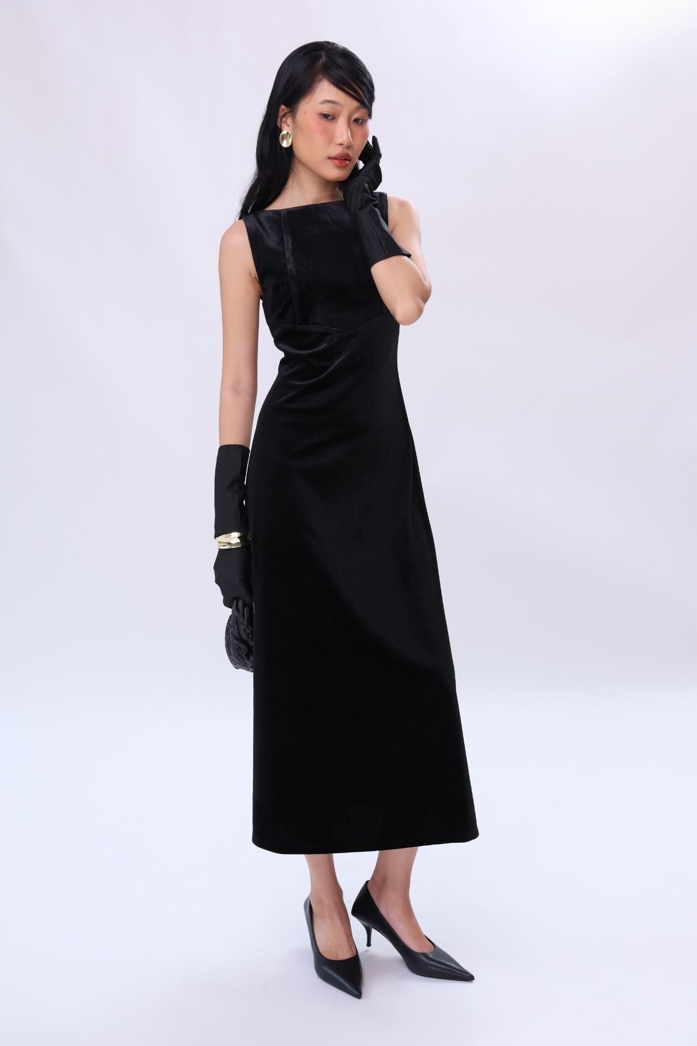 Đầm Nhung Kiểu SN 11012230