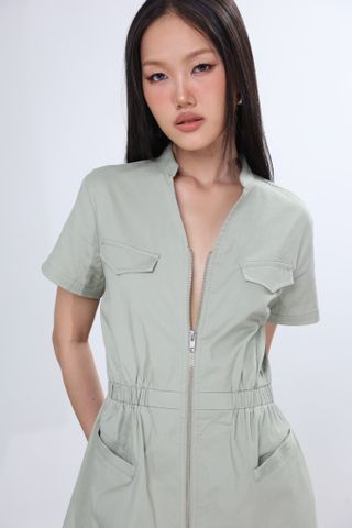 Đầm Kiểu Tay Ngắn Khóa Kéo 11012275