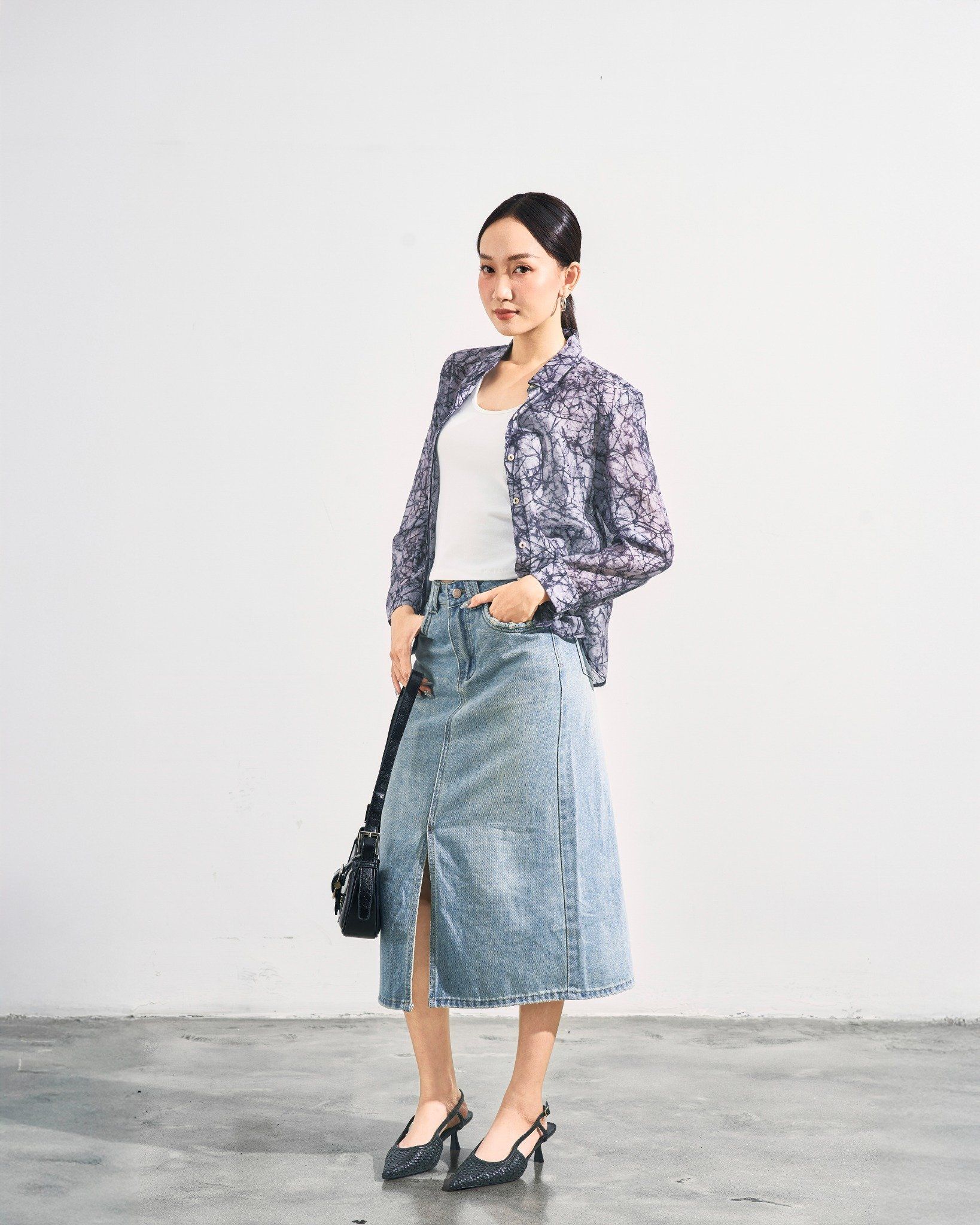 Chân Váy Jeans Dài 17011955