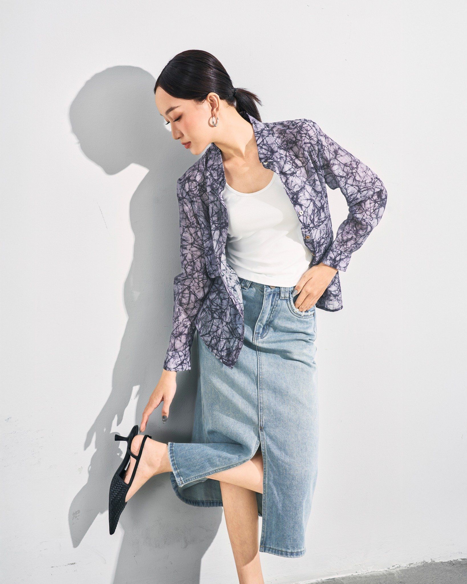 Chân Váy Jeans Dài 17011955
