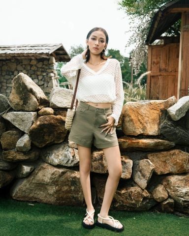 Áo Lưới Croptop Dài Tay 10211921
