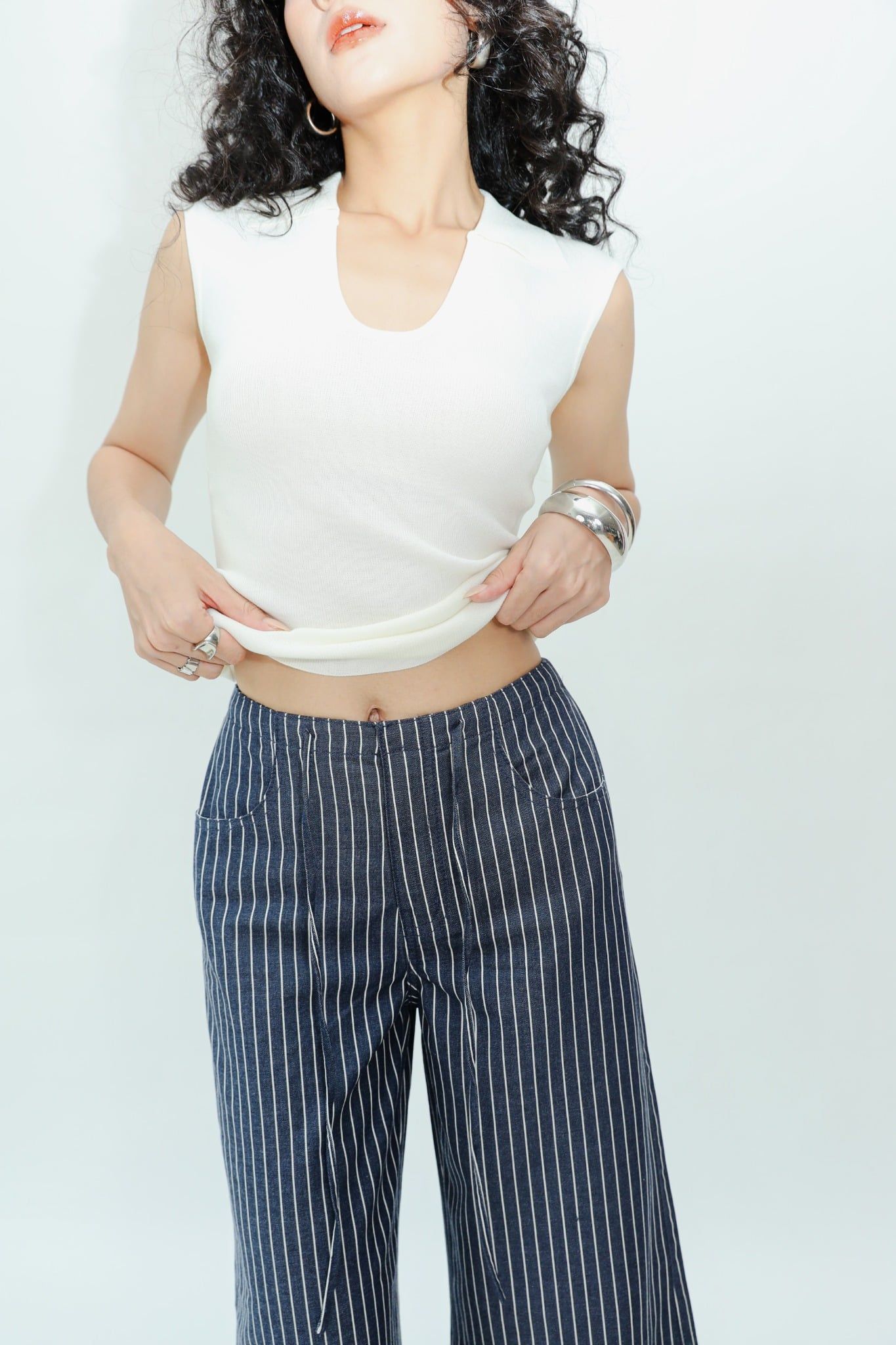 Áo len 3 lỗ nữ cổ Polo 10312130 J-P Fashion