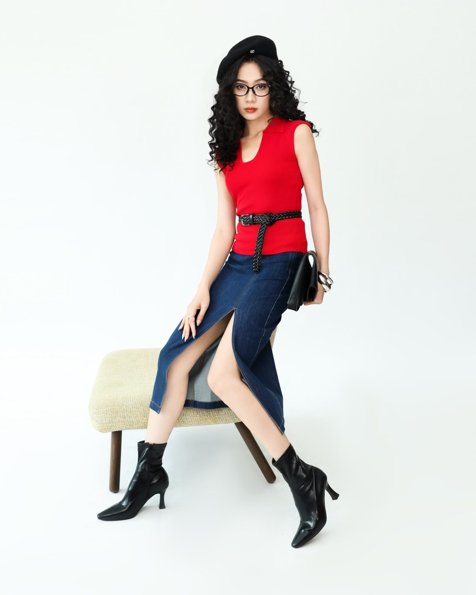 Áo len 3 lỗ nữ cổ Polo 10312130 J-P Fashion