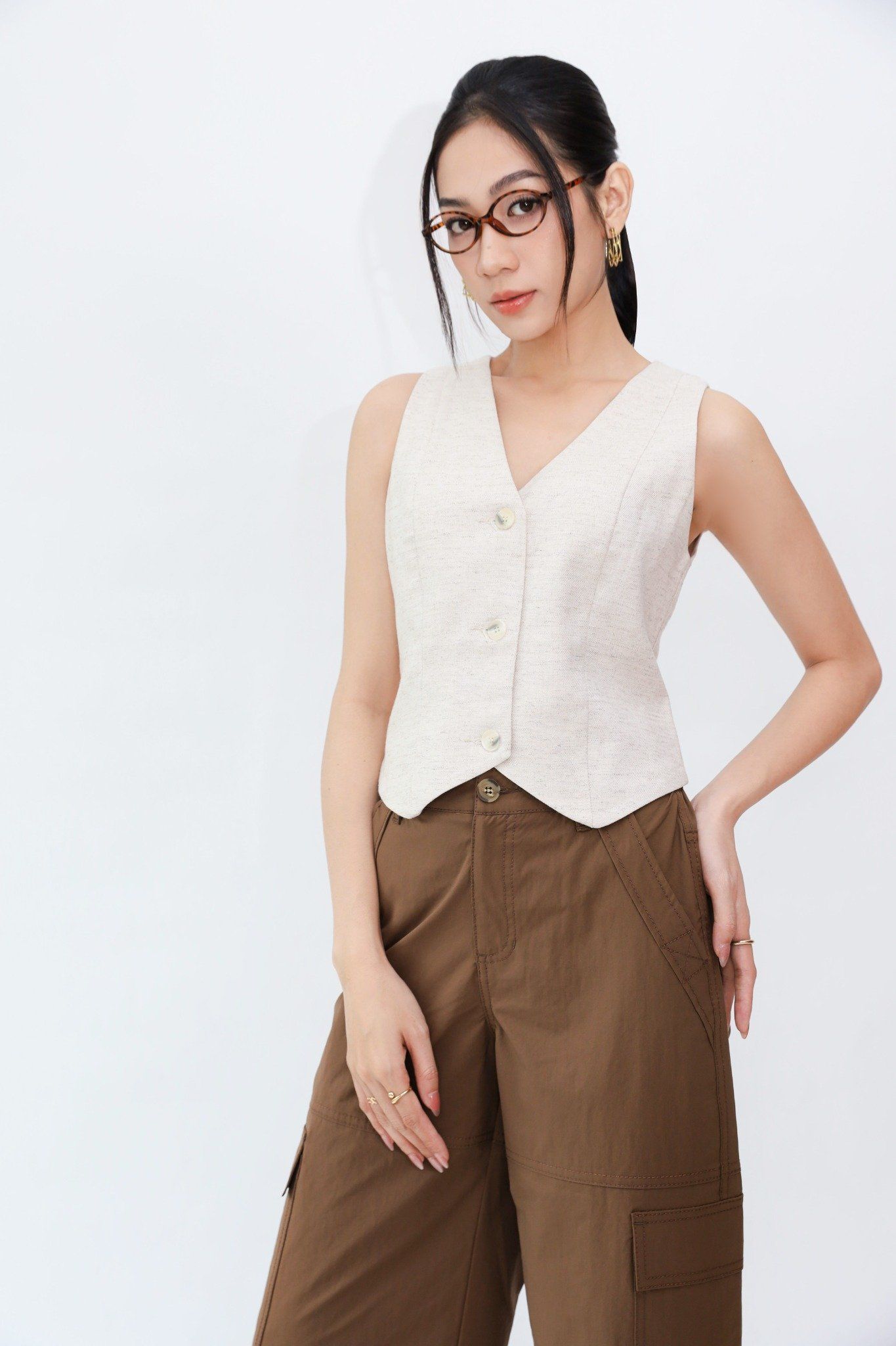 Áo Gile Lửng Retro 11511932