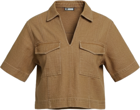 Áo Sơ Mi Kaki Croptop 10611853