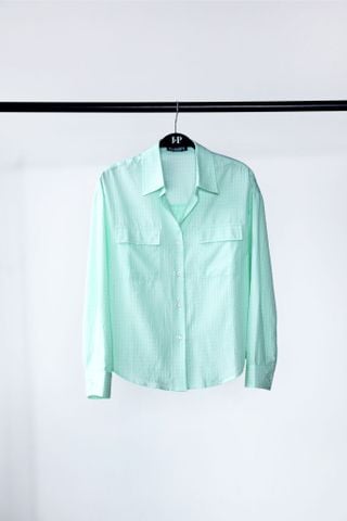 Áo Sơ Mi Linen Phối Túi DT 10612281