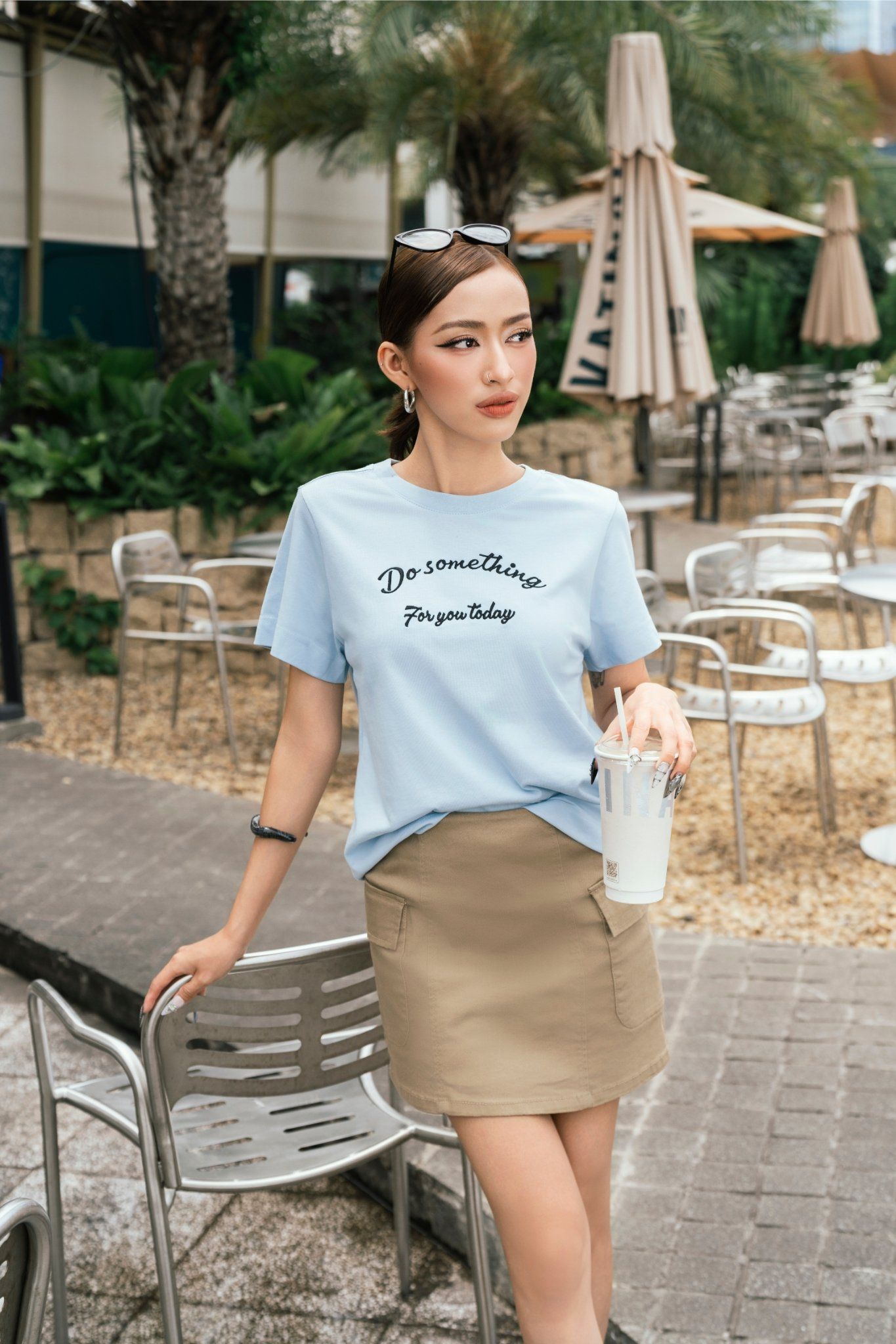 Áo thun thêu chữ 10211967