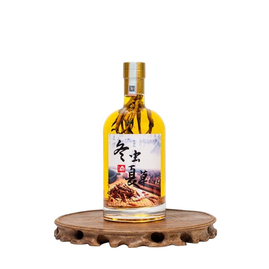 Bình Rượu Đông Trùng Hạ Thảo Tây Tạng 500ml - 5g Size 50con/10g VIP