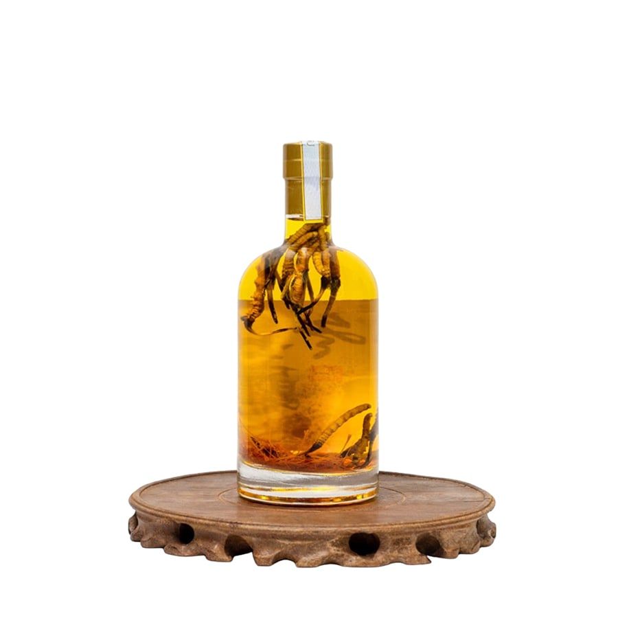 Bình Rượu Đông Trùng Hạ Thảo Tây Tạng 500ml - 5g Size 50con/10g VIP