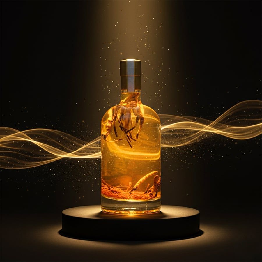 Bình Rượu Đông Trùng Hạ Thảo Tây Tạng 500ml - 5g Size 50con/10g VIP