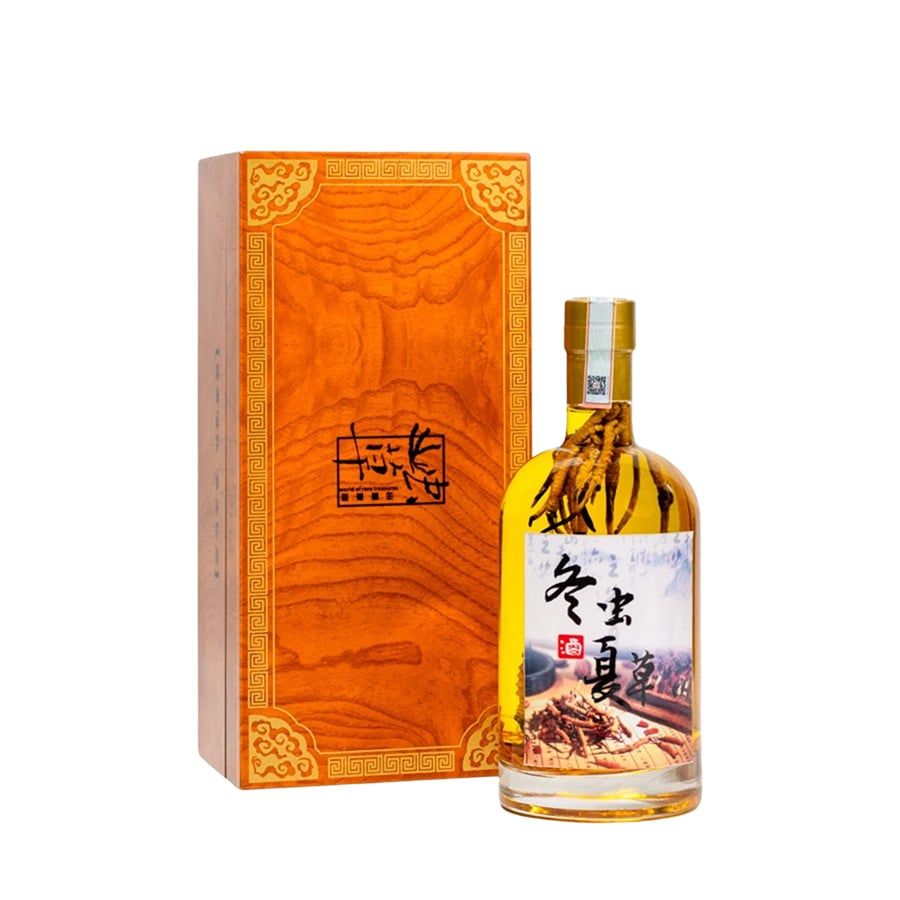 Bình Rượu Đông Trùng Hạ Thảo Tây Tạng 500ml - 5g Size 50con/10g VIP