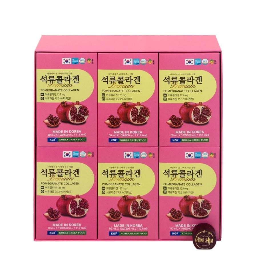 Nước Ép Lựu Premium Pomegranate Collagen KGF 50ml x 60 Gói