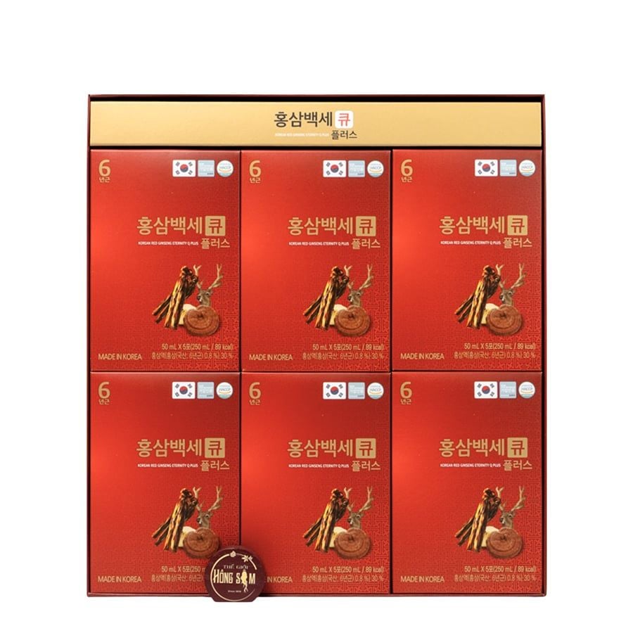 Nước Hồng Sâm Nhung Hươu Linh Chi Q Plus Nonghyup KGS Hộp 30 Gói x 50ml