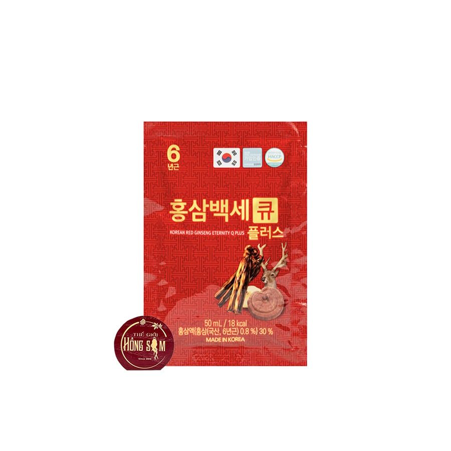 Nước Hồng Sâm Nhung Hươu Linh Chi Q Plus Nonghyup KGS Hộp 30 Gói x 50ml