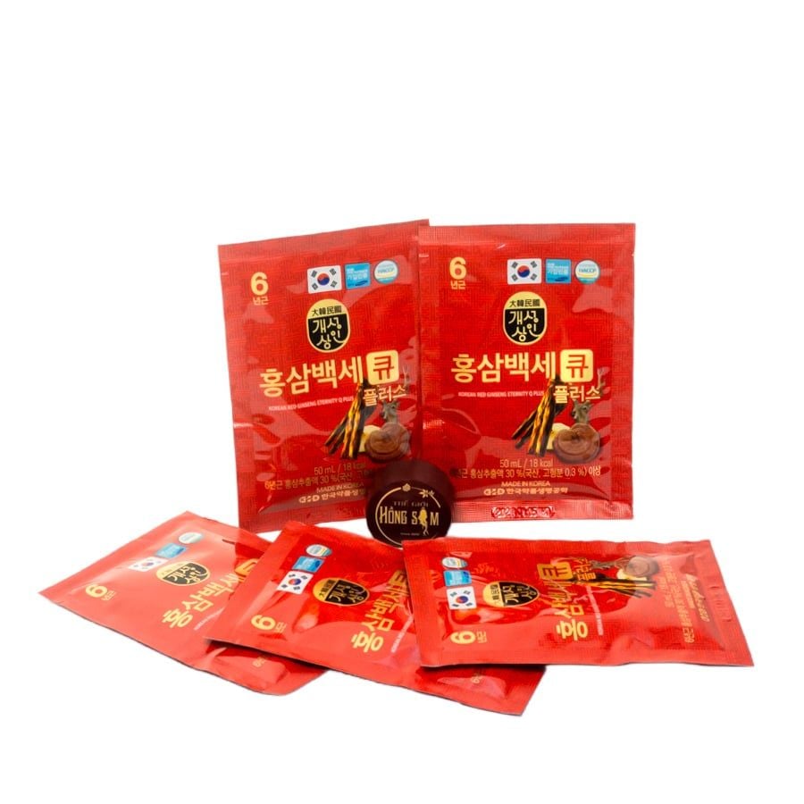 Nước Hồng Sâm Nhung Hươu Linh Chi Q Plus Nonghyup KGS Hộp 30 Gói x 50ml