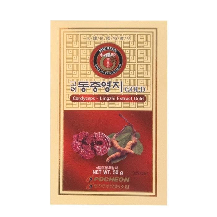 Cao Đông Trùng Hạ Thảo Linh Chi Pocheon Extract Gold Hộp 5 Lọ x 50g