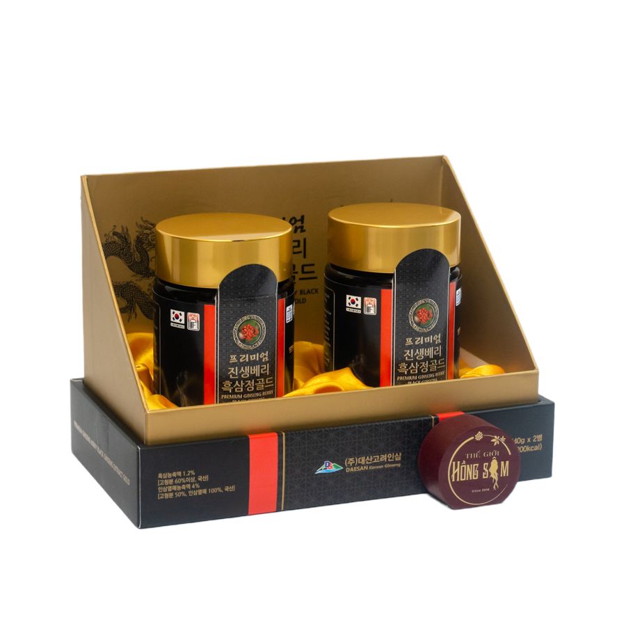 Cao Hắc Sâm Hàn Quốc Daesan Cao Cấp Hộp 2 Lọ x 240g