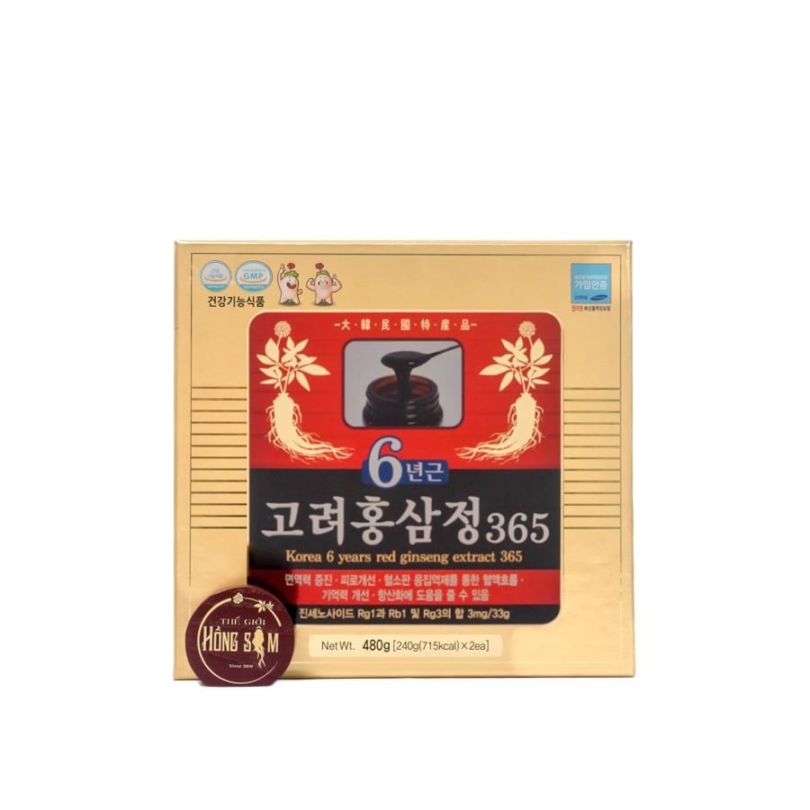Cao Hồng Sâm 365 Hàn Quốc Daehan Hộp 2 Lọ x 240g