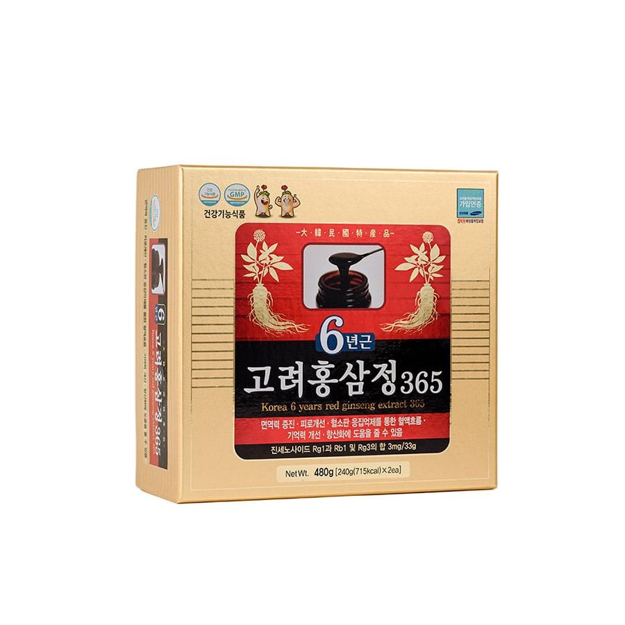 Cao Hồng Sâm 365 Hàn Quốc Daehan Hộp 2 Lọ x 240g